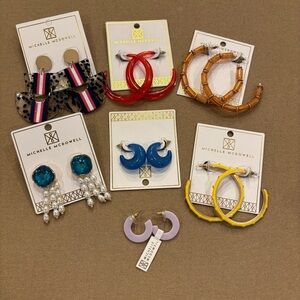 Michelle McDowell Earrings Lot of 7 NEW